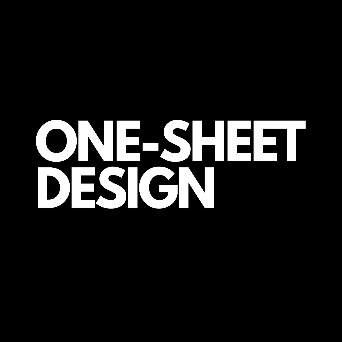 One-Sheet Design